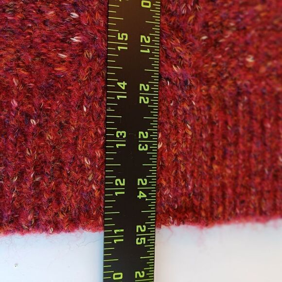 A New Day Size S Rust Multi-Color Cable Knit Crew Neck Pullover Chunky Sweater - Picture 6 of 7